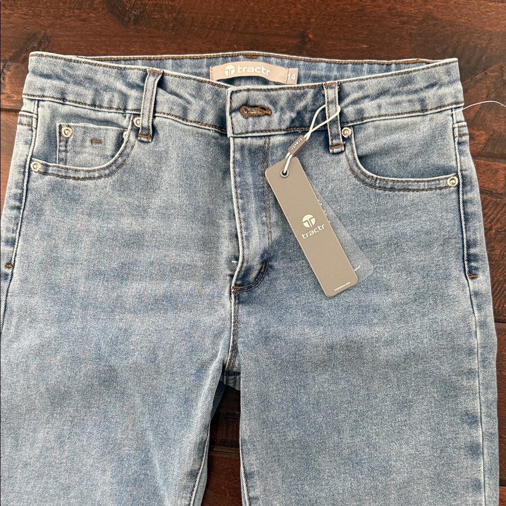 Tractr Light Blue Kids Flare Jeans - Picture 3 of 4